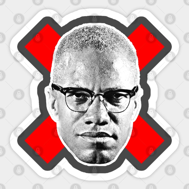 Malcolm X Sticker by DankFutura